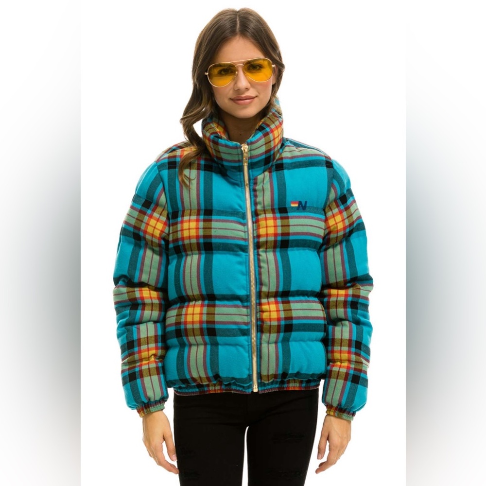 Aviator Nation Apres Plaid Puffer